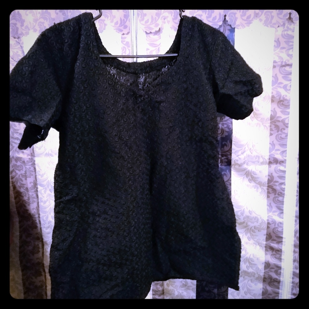 Custom Made Black Blouse Made in India